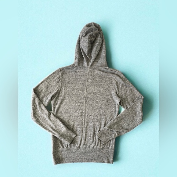 Women’s Gray Nike Thin Drawstring Hoodie - Picture 3 of 4